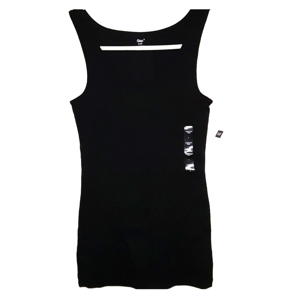 Gap Sleeveless Stretch Crew, Black